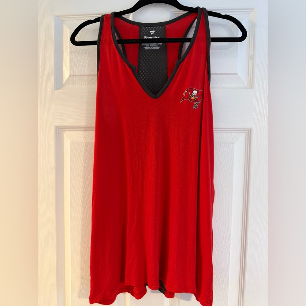 Fanatics‎ Tampa Bay Bucs Women's Red and Black Tank Top